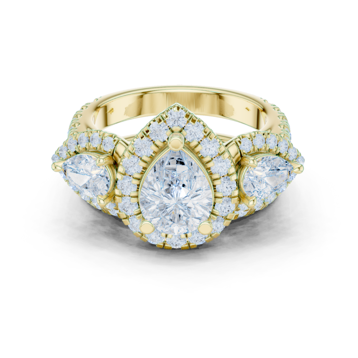 Gold Ring DDLR-298, Yellow Gold