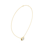 Gold Jewelry DDPO-007, Radiant center stone, Yellow Gold, view 1
