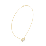 Gold Jewelry DDPO-007, Radiant center stone, Yellow Gold, view 1