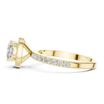 Gold Ring DDLR-1100, Yellow Gold, view 3