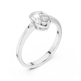 Gold Ring DDLR-840, White Gold, view 2