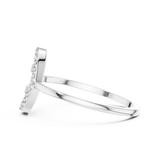 Gold Ring DR-6316, White Gold, view 3