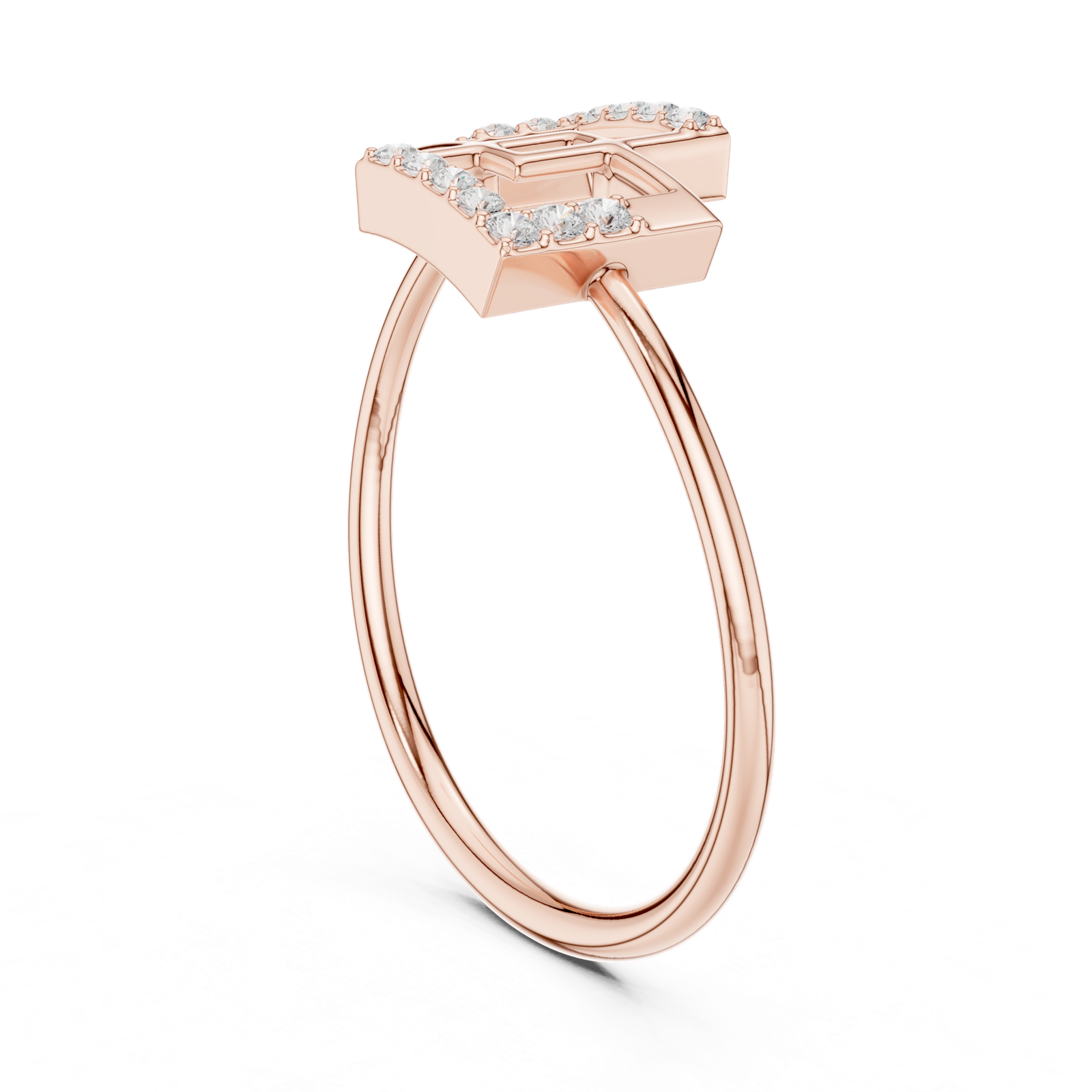 Gold Ring 1 (111), Rose Gold, view 1