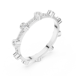 Gold Ring DDLR-708, White Gold, view 2