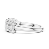 Gold Ring DDLR-320, White Gold, view 3