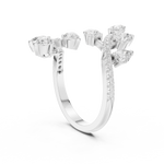 Gold Ring DDLR-852, White Gold, view 1