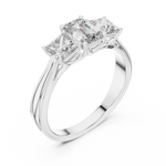 Gold Ring LR-0034, White Gold, view 2