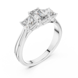 Gold Ring LR-0034, White Gold, view 2