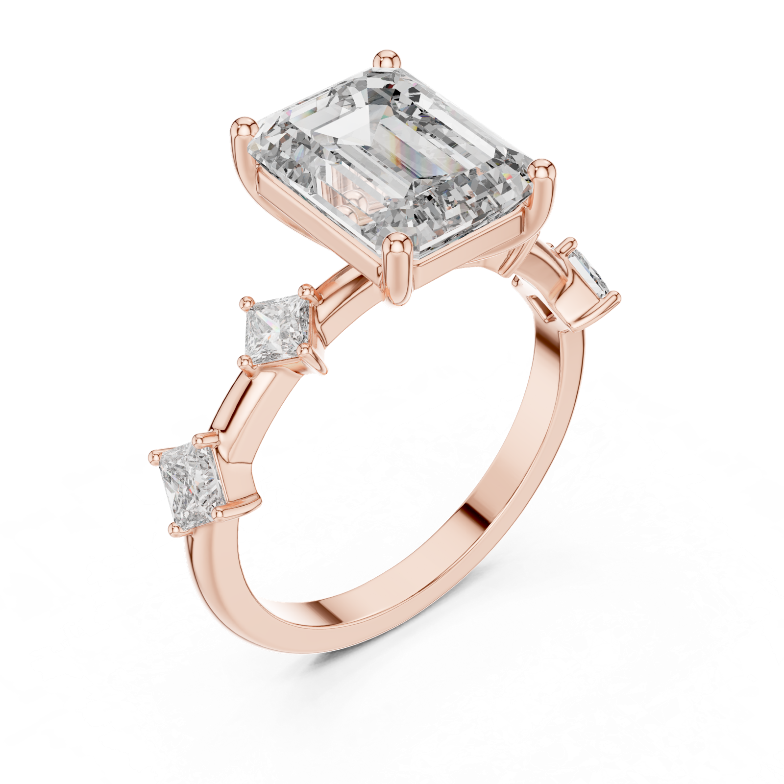 Gold Pendant 9-10021L_28, Rose Gold, view 2