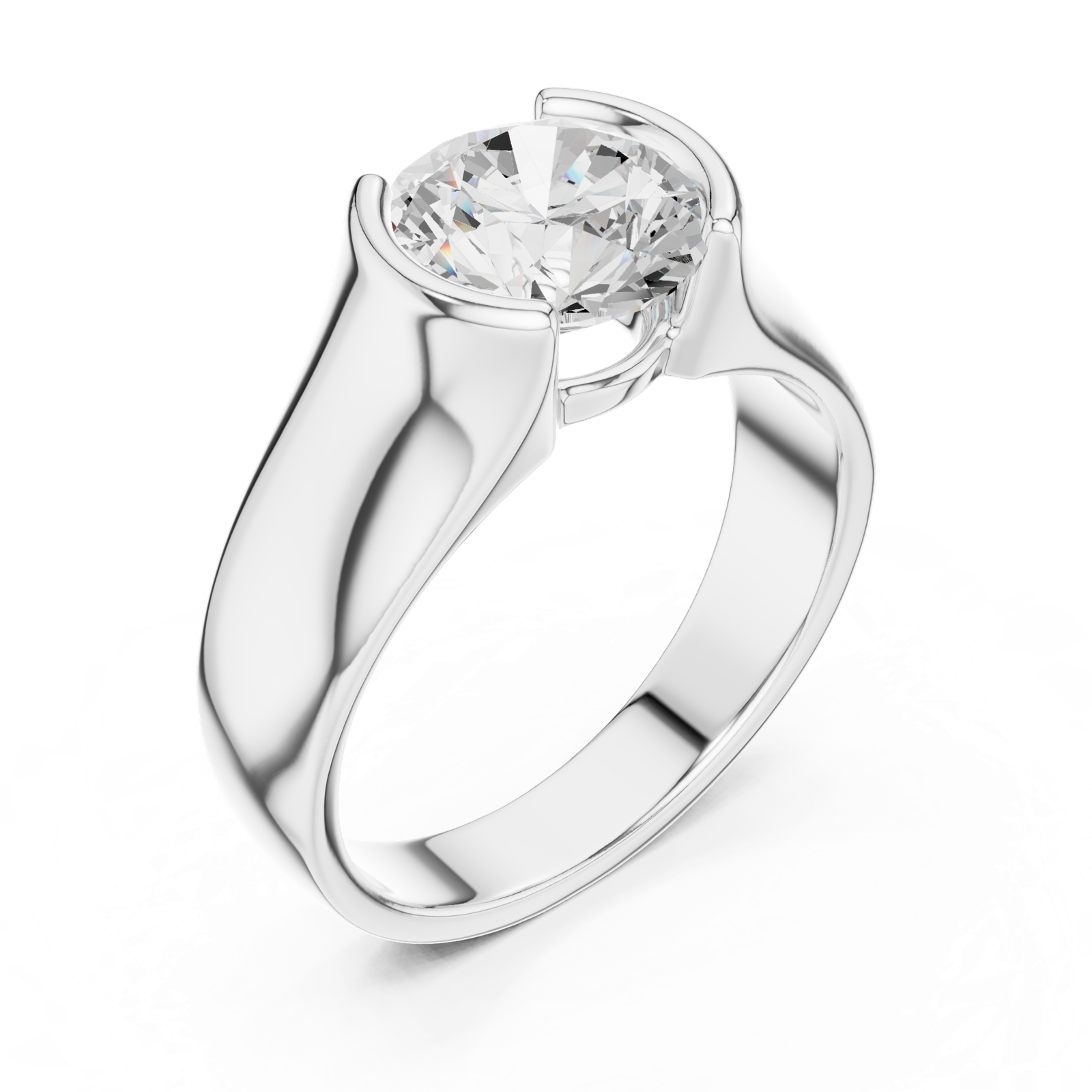 Gold Ring SBMR(11), White Gold, view 2