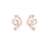 Gold Earrings 12-10002@E, Rose Gold