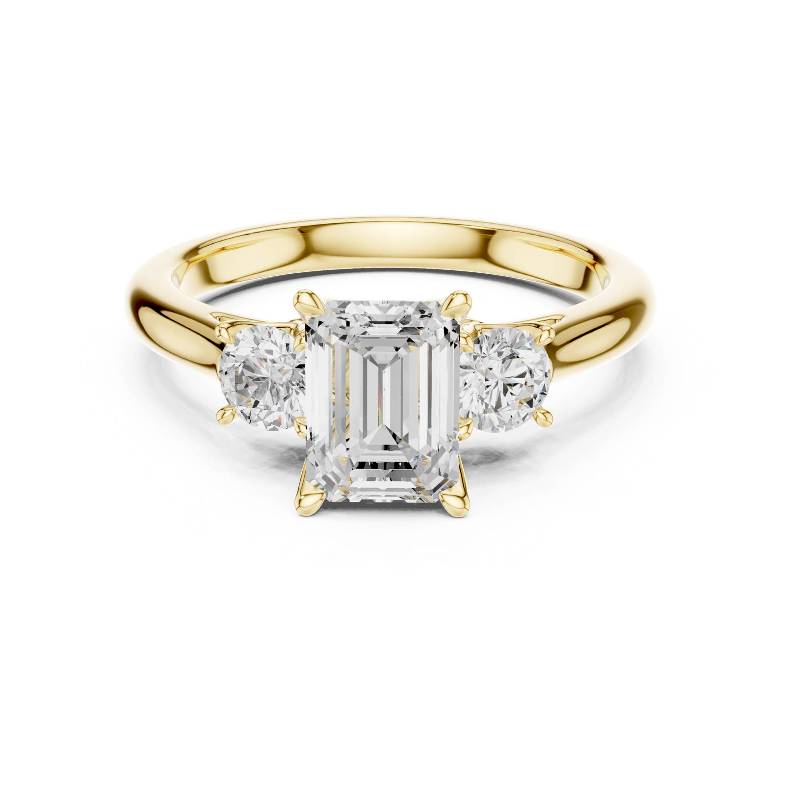 Gold Ring DDLR-894, Yellow Gold, view 4