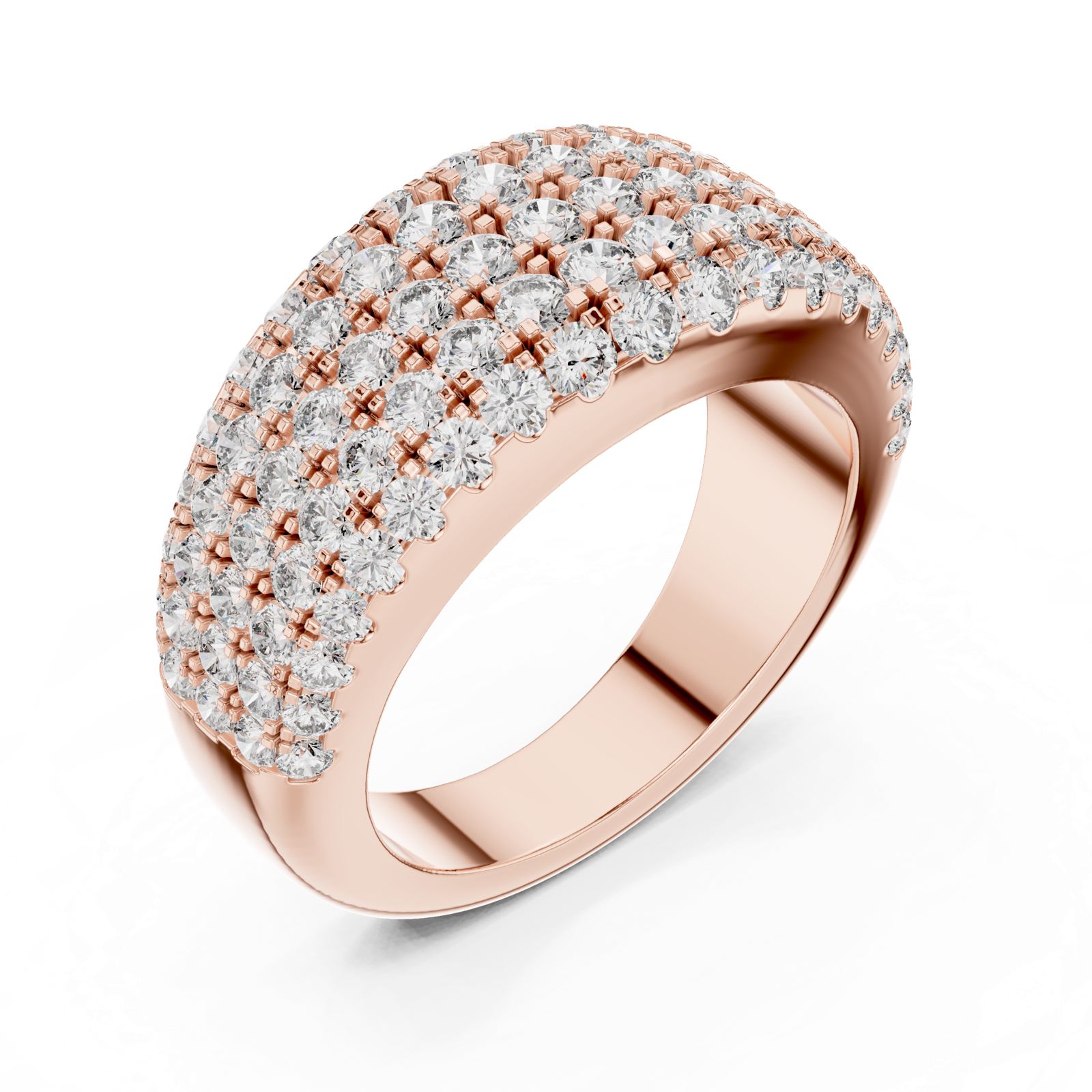 Gold Ring L03-02, Rose Gold, view 2