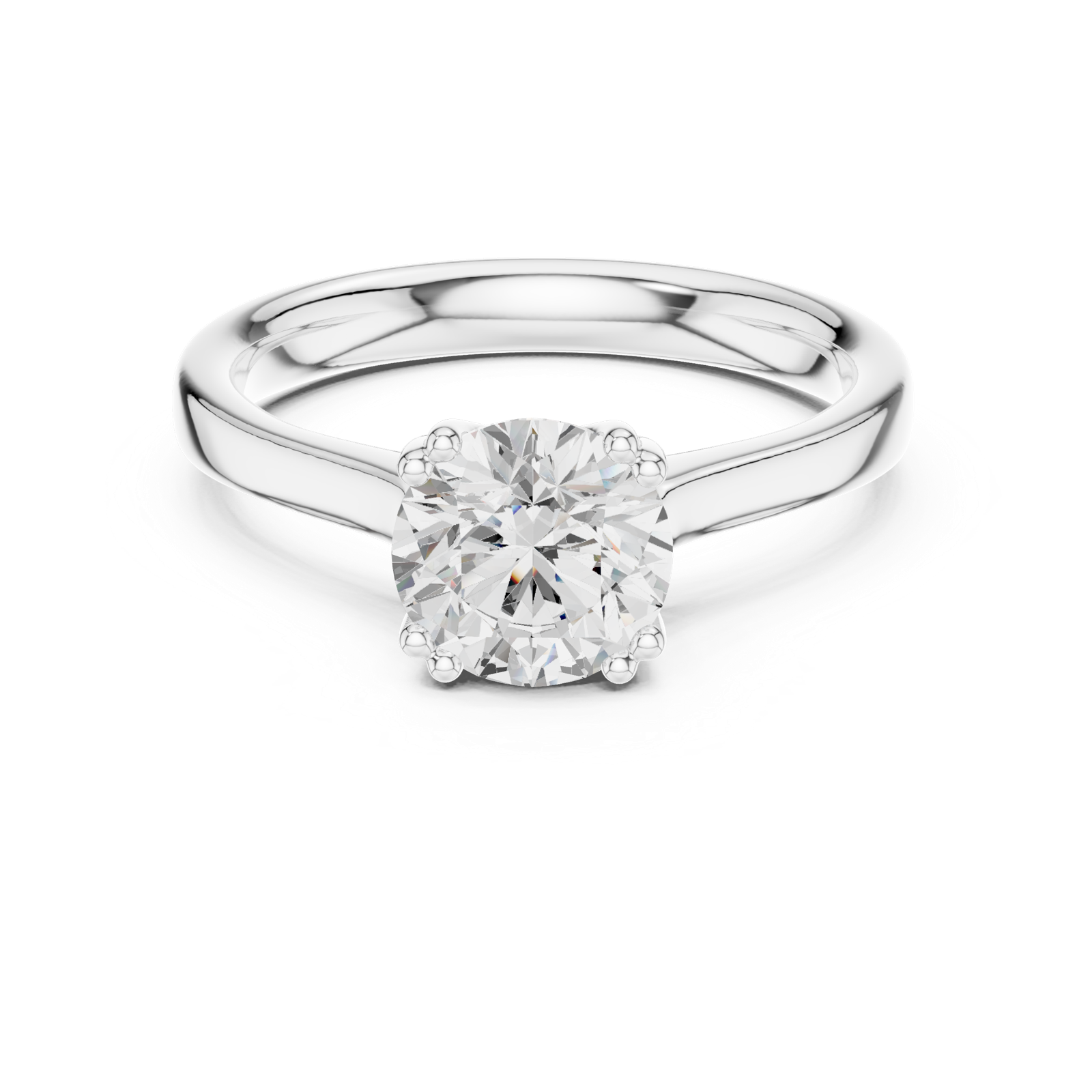 Gold Ring DDLR-639, White Gold, view 4