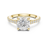 Gold Ring DDLR-882, Yellow Gold, view 4