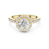 Gold Ring DDLR-677, Yellow Gold, view 4