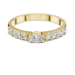 Gold Ring HLR-110, Yellow Gold, view 4