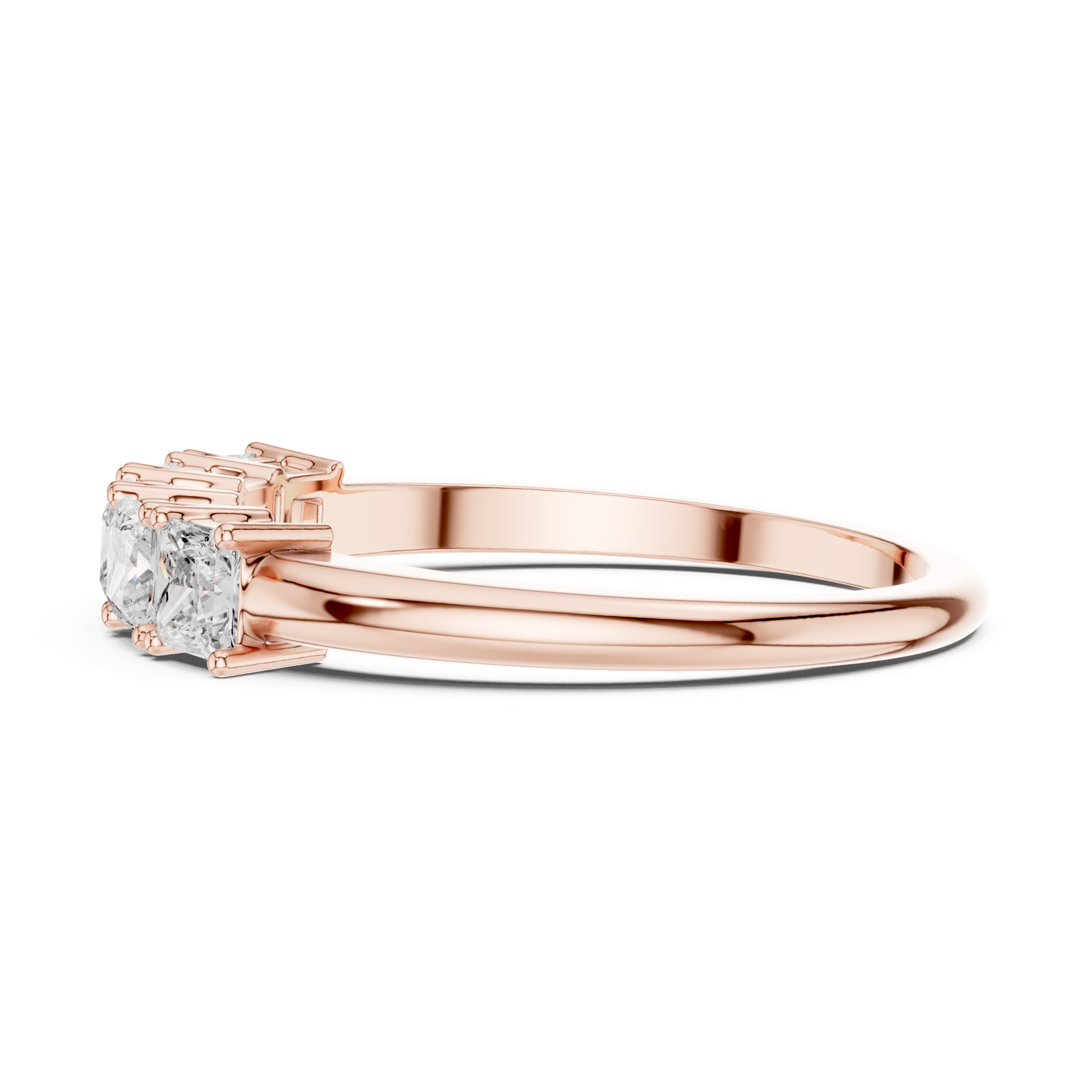 Gold Ring DDLR-424, Rose Gold, view 3