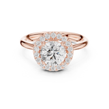 Gold Ring DDLR-629, Rose Gold, view 4