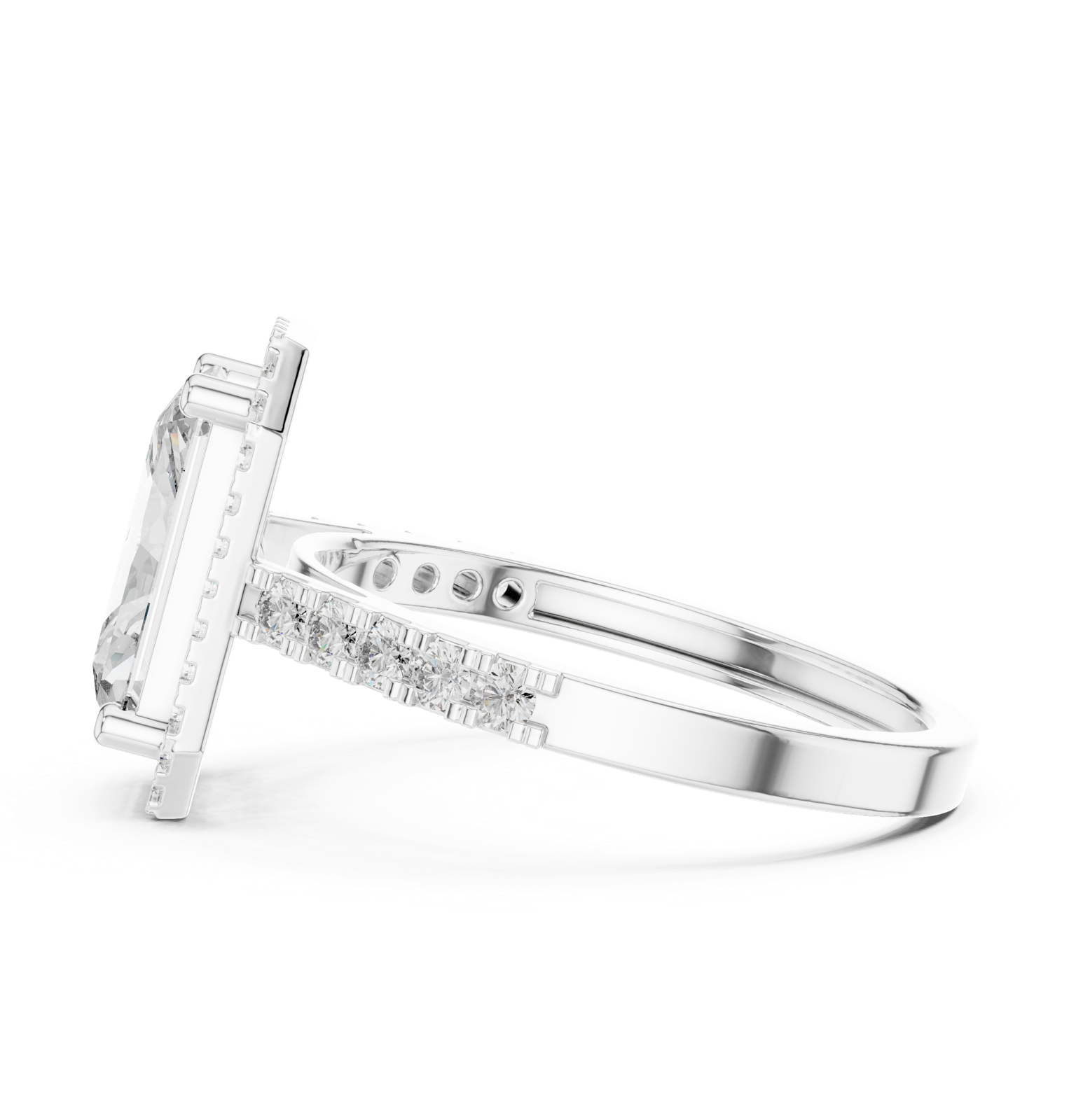 Gold Ring FDF, White Gold, view 3