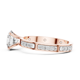 Gold Ring LR-0039, Rose Gold, view 3