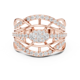 Gold Ring DDLR-769, Rose Gold, view 4