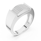 Gold Ring SBMR(49), White Gold, view 2