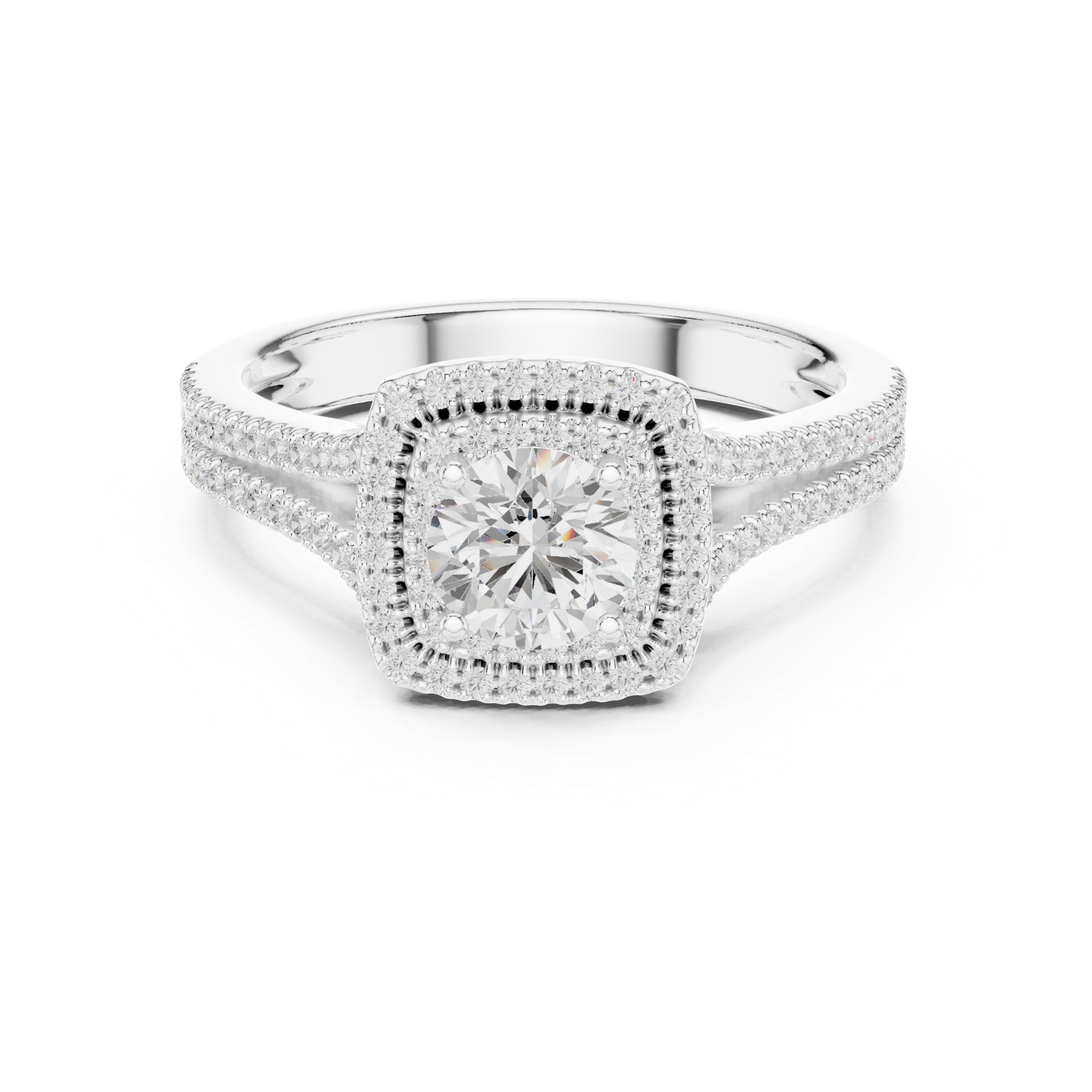 Gold Ring LR-0252, White Gold