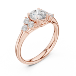 Gold Ring DDLR-678, Rose Gold, view 2