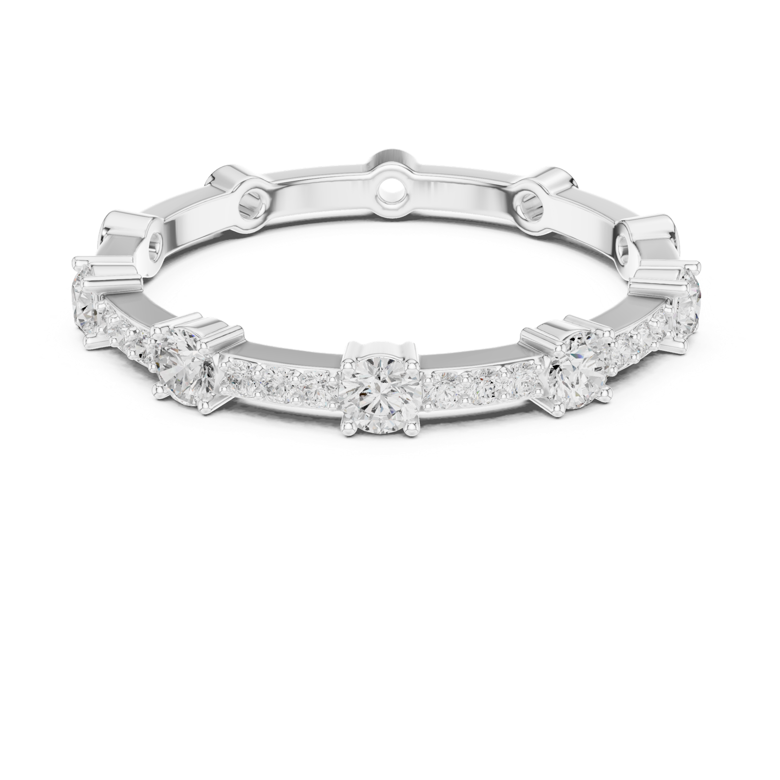 Gold Ring SBWR(69), White Gold, view 4