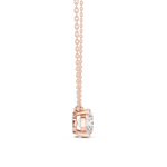 Gold Jewelry DDPO-001, Round center stone, Rose Gold, view 3
