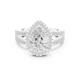 Gold Ring DDLR-350, White Gold, view 4