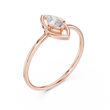 Gold Ring HLR-197, Rose Gold, view 2