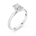 Gold Jewelry L36-6, Radiant center stone, White Gold, view 2