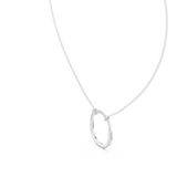 Gold Pendant 12-10002P, White Gold, view 2