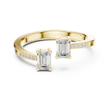 Gold Ring DDLR-481, Yellow Gold, view 4