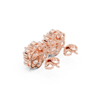 Gold Earrings ALJER-486, Rose Gold, view 2