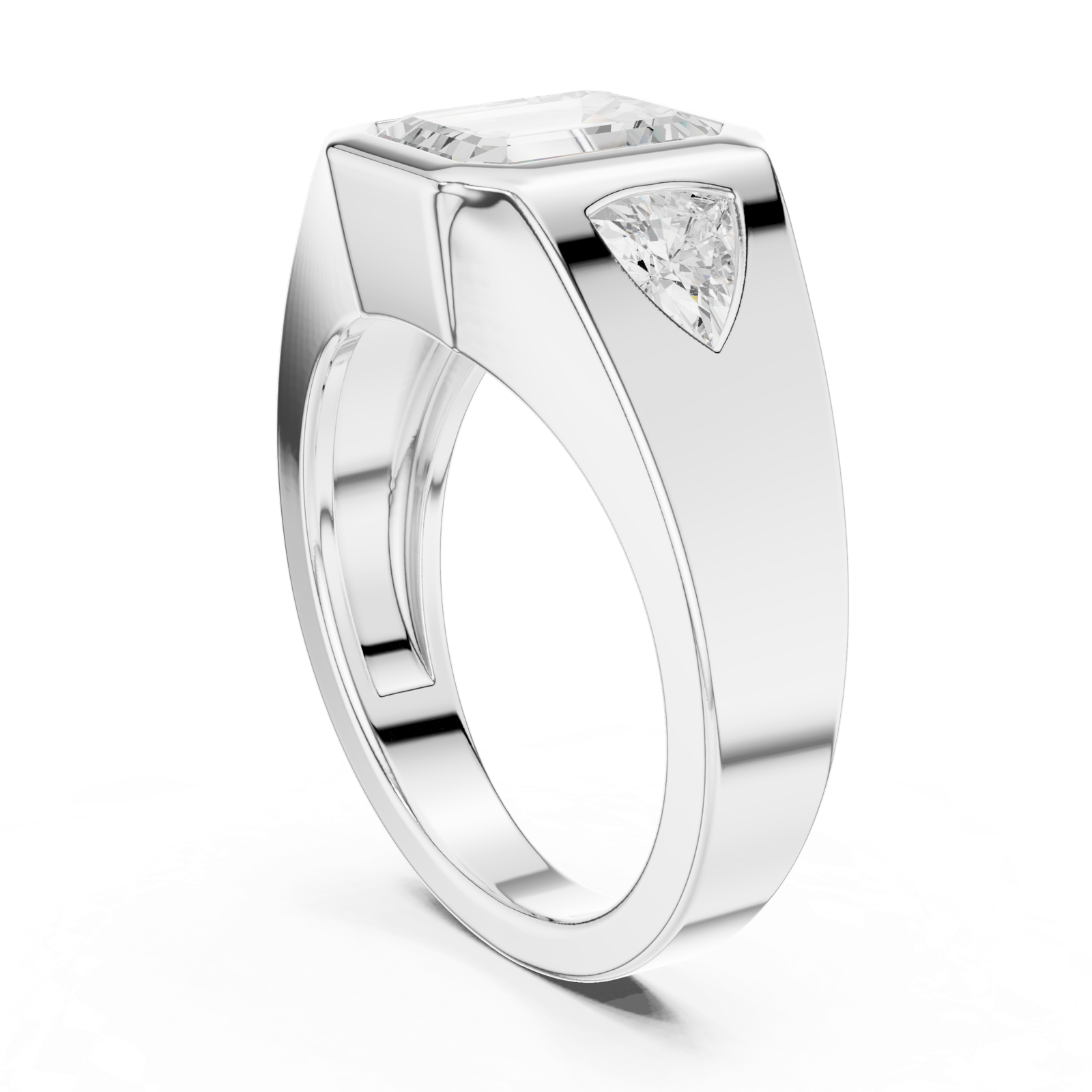 Gold Ring DDLR-285, White Gold, view 1