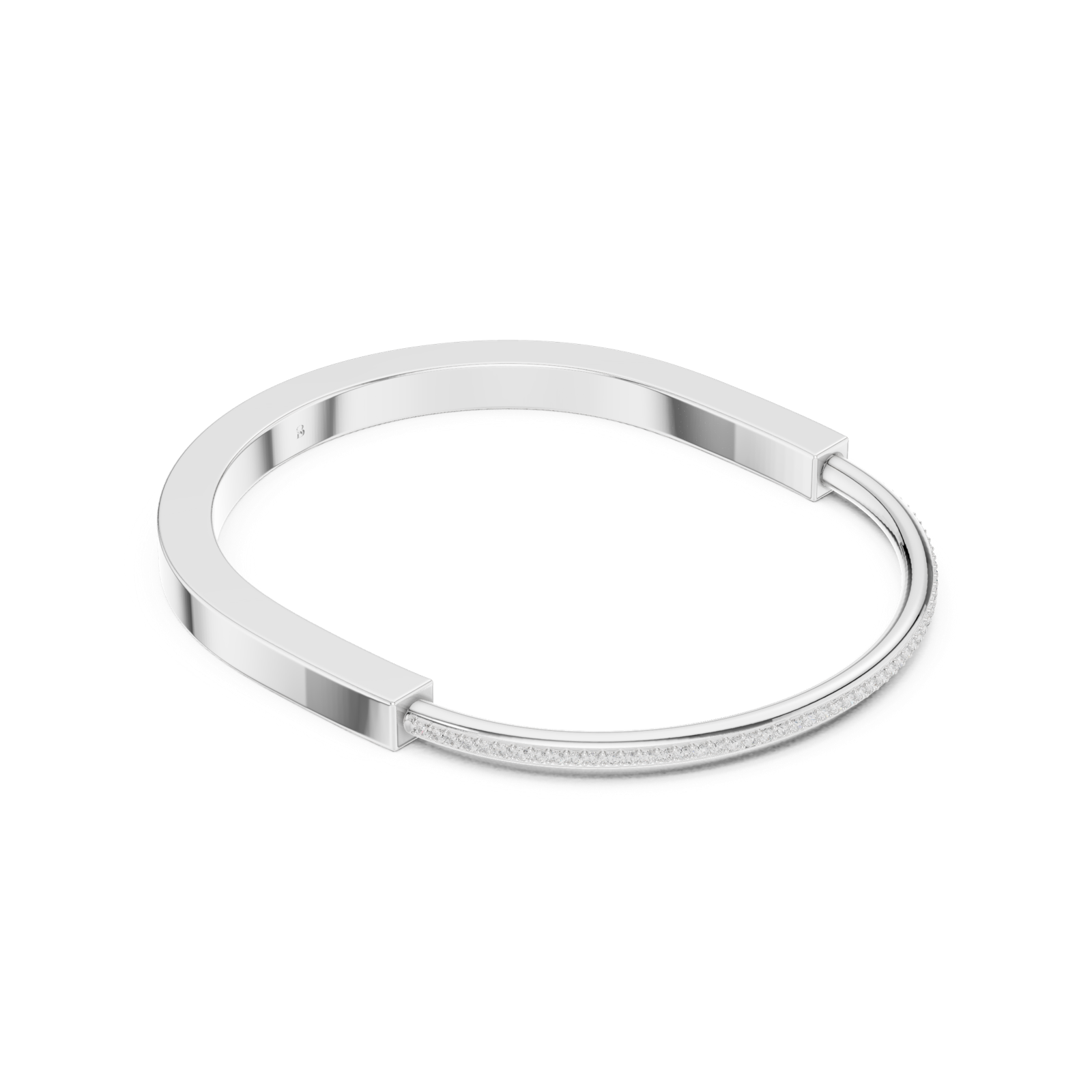 Gold Bracelet SBMB (8), White Gold, view 1