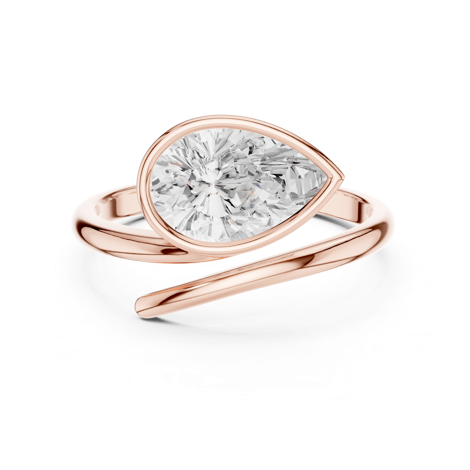 Gold Ring SBWR(22), Rose Gold, view 4