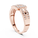 Gold Ring DDLR-806, Rose Gold, view 1