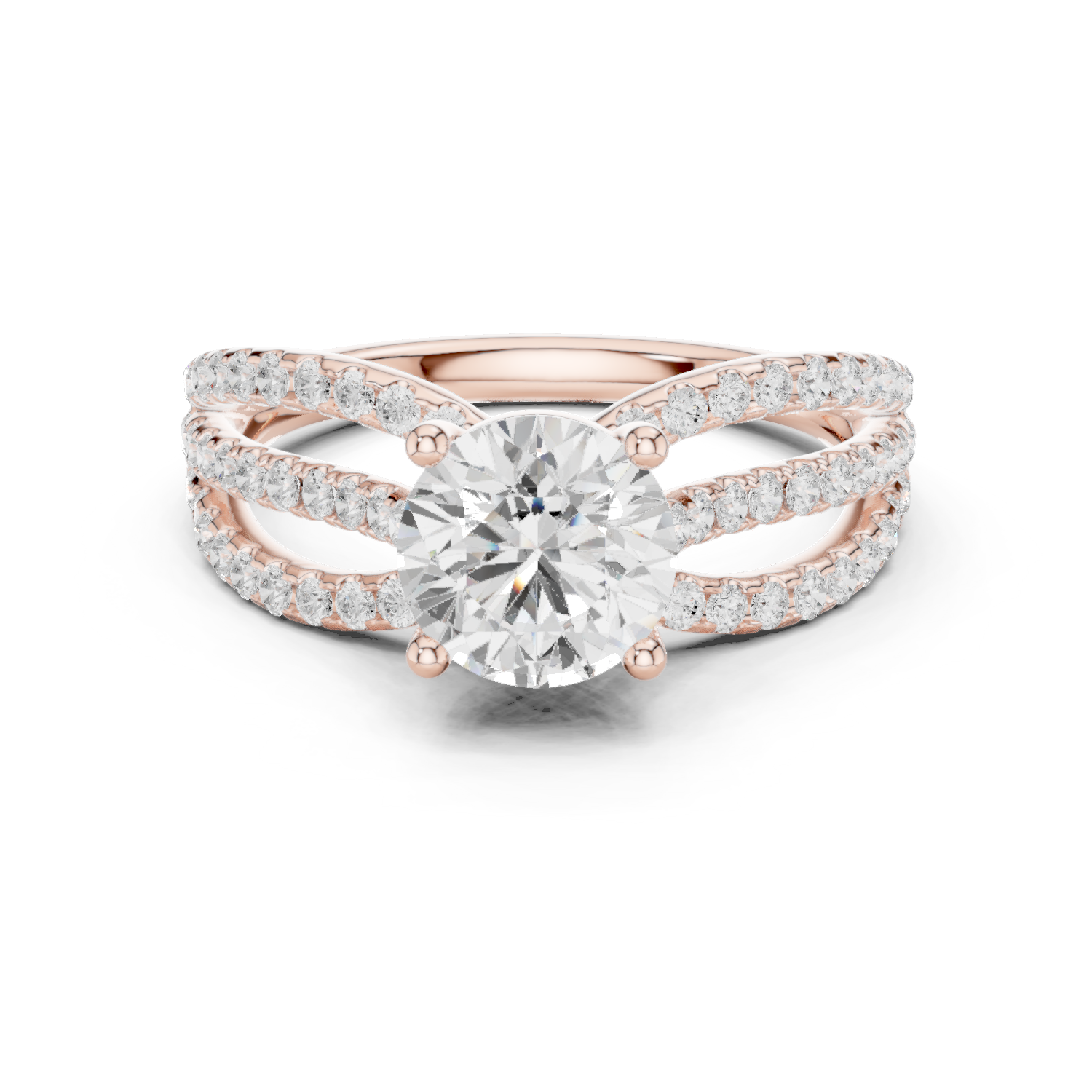 Gold Ring DDLR-676, Rose Gold