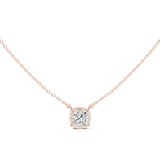 Gold Jewelry, Cushion center stone, Rose Gold, view 4