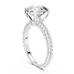 Gold Ring LR-0026, White Gold, view 1