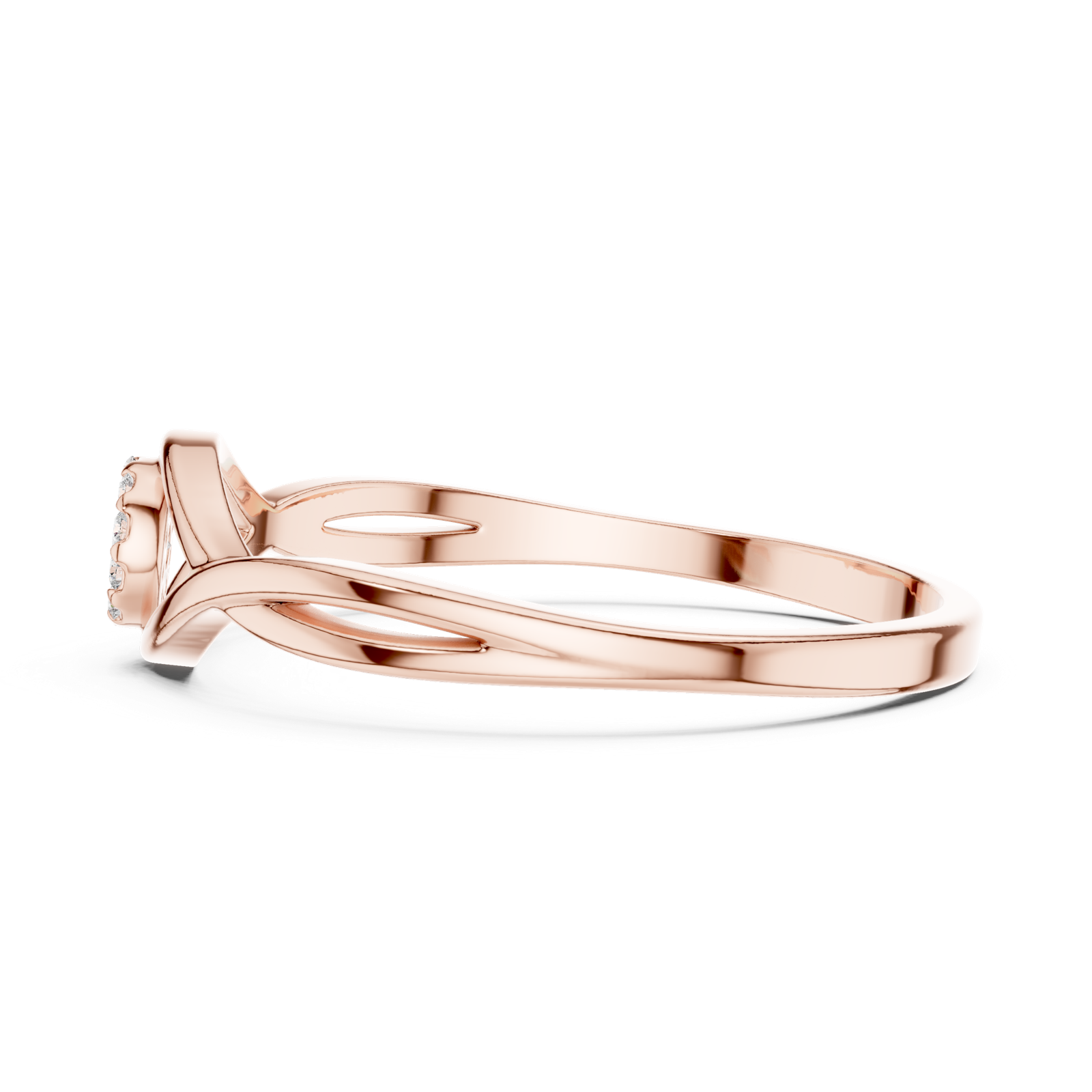 Gold Ring 1 (168), Rose Gold, view 3