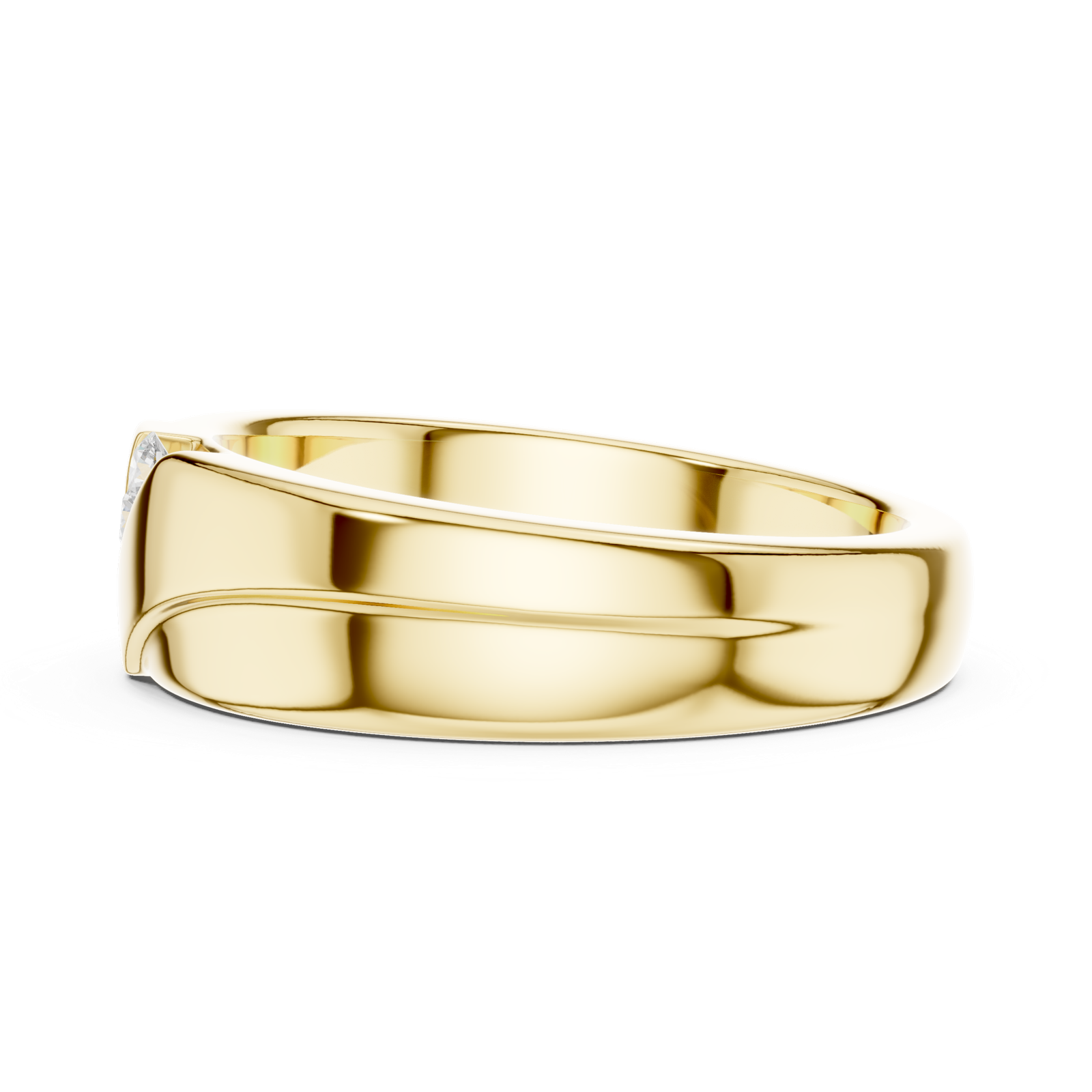 Gold Ring DDLR-427, Yellow Gold, view 3