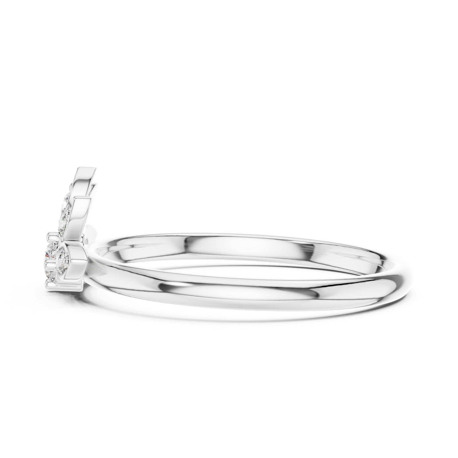 Gold Ring 1 (348), White Gold, view 3