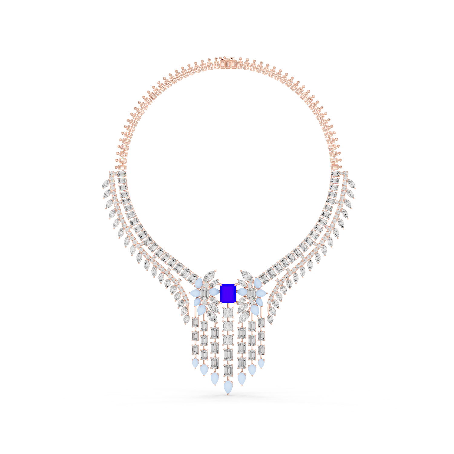 Gold Necklace GNK-0053, Rose Gold, view 0