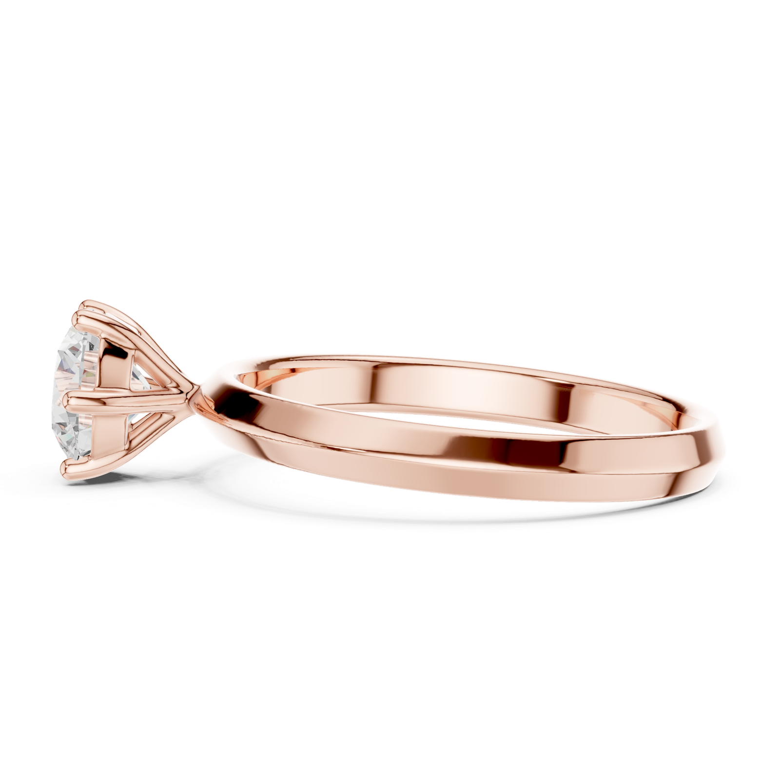 Gold Ring DDLR-766, Rose Gold, view 3