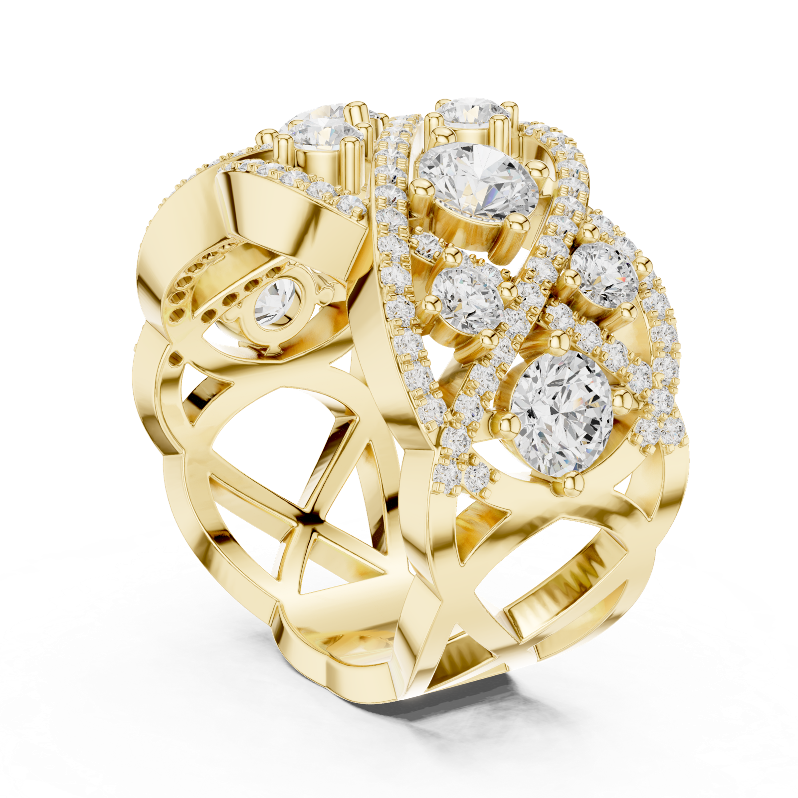 Gold Ring DDLR-460, Yellow Gold